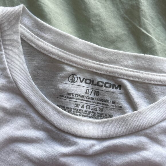 Volcom White Long Sleeve Graphic Tshirt - Picture 2 of 4